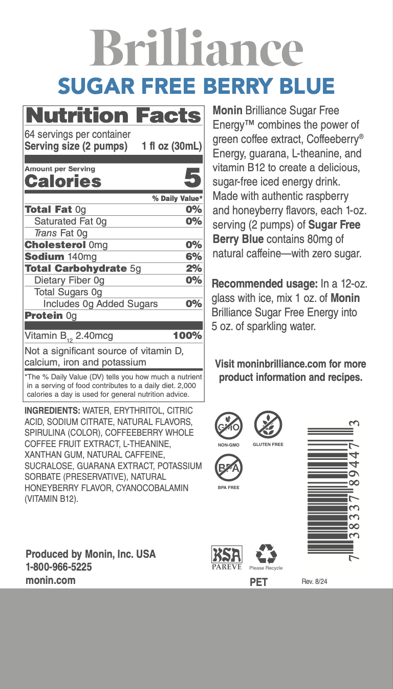 Berry Azul Brilliance Energy Sin Azúcar