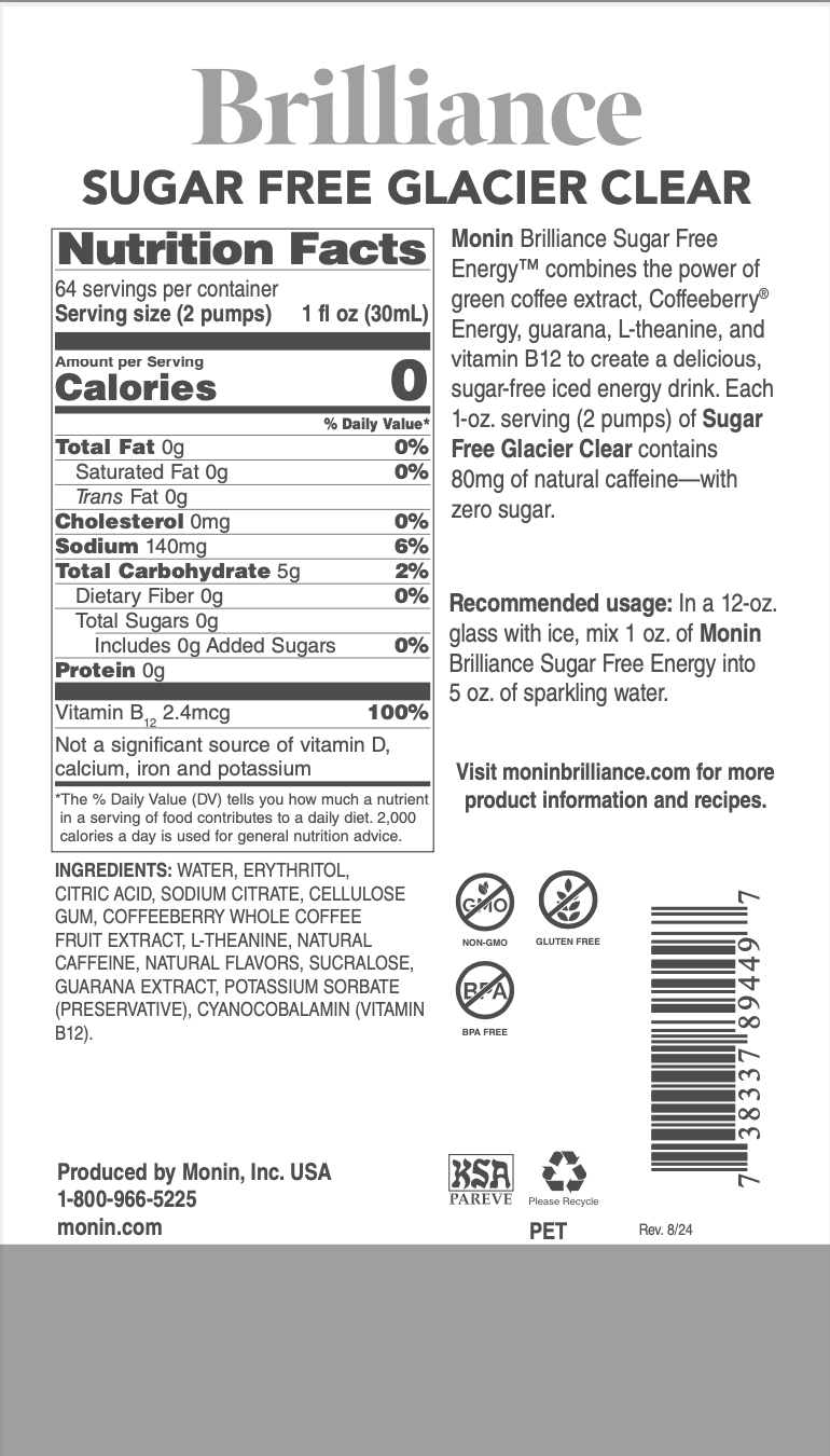 Glaciar Claro Brilliance Energy Sin Azúcar