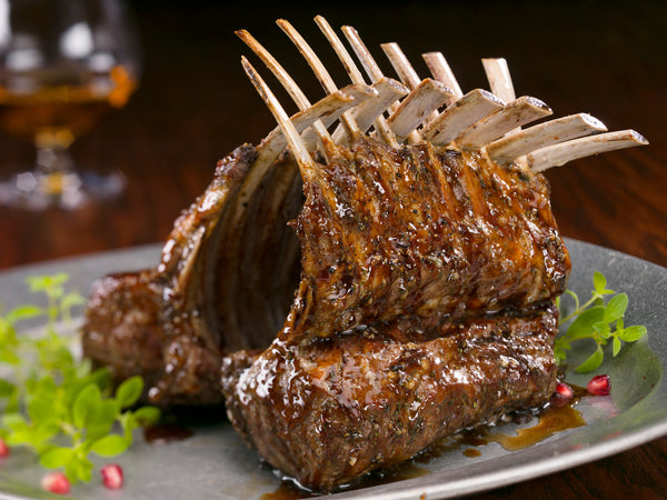 Pomegranate Glazed Rack of Lamb