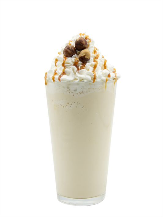 batido de avellanas y caramelo salado