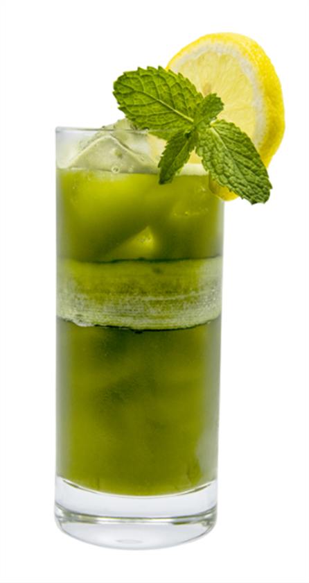 Cooler de Menta con Matcha y Pepino