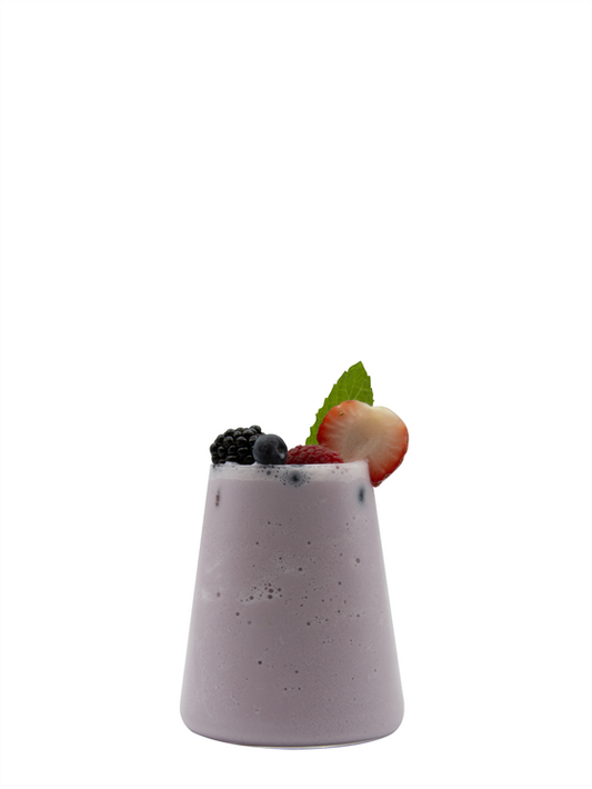 Batido de Ube y Frutos Rojos