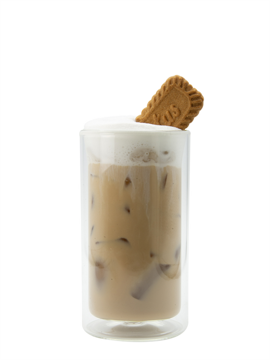 café helado con leche y biscoff de miel (lote)