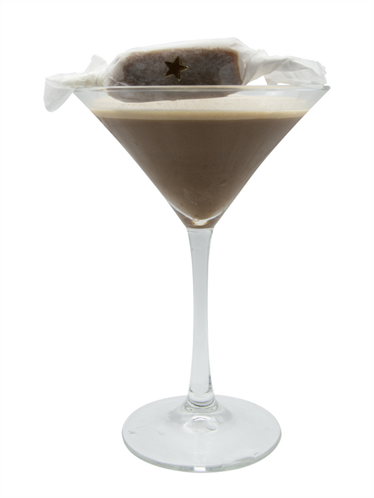 Mocktini de espresso con caramelo y mantequilla