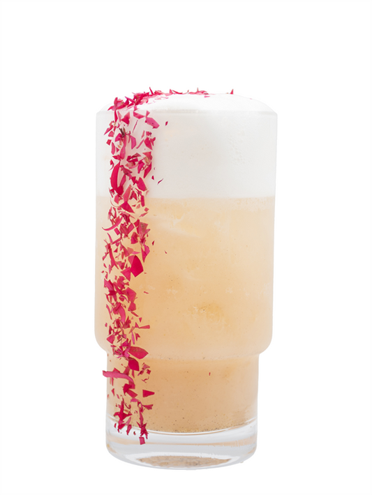 Gin Fizz de Rosa y Cardamomo