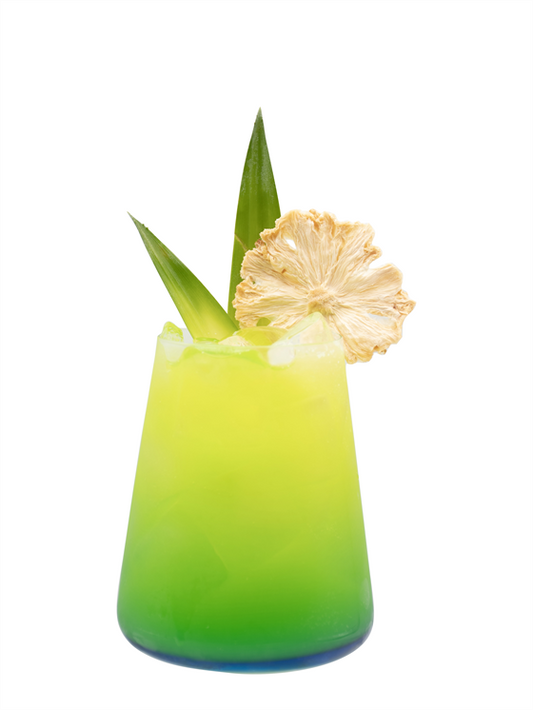 Soda Verde Tropical de Starfruit y Banana 