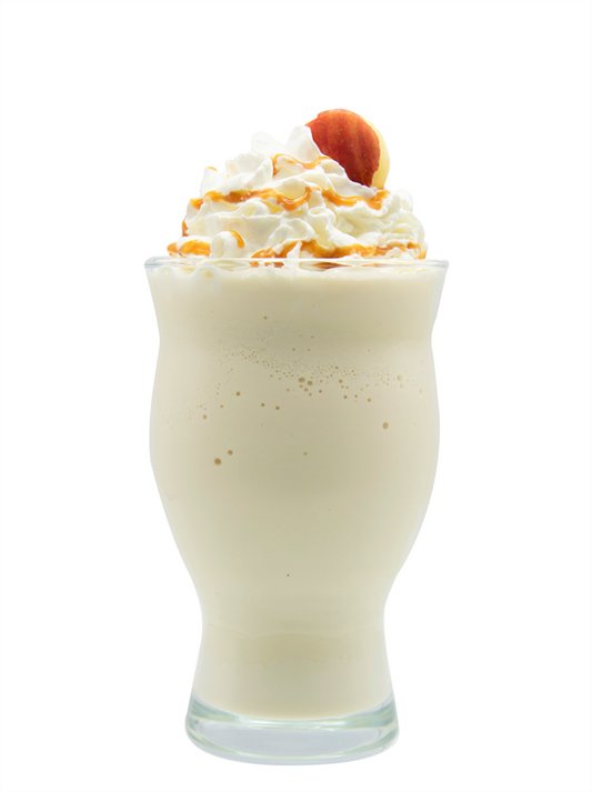 batido de manzana con caramelo salado