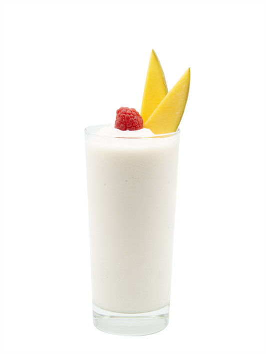 Batido de Frambuesa, Mango y Almendras