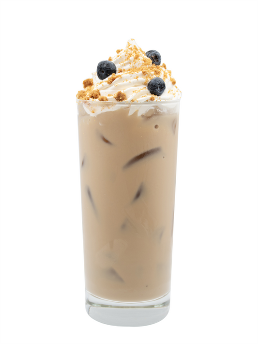 Café helado crumble de arándanos