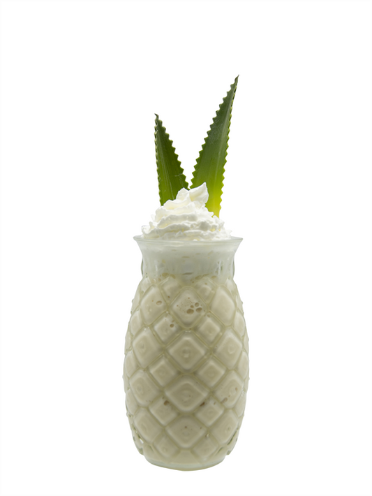 batido de piña y crema