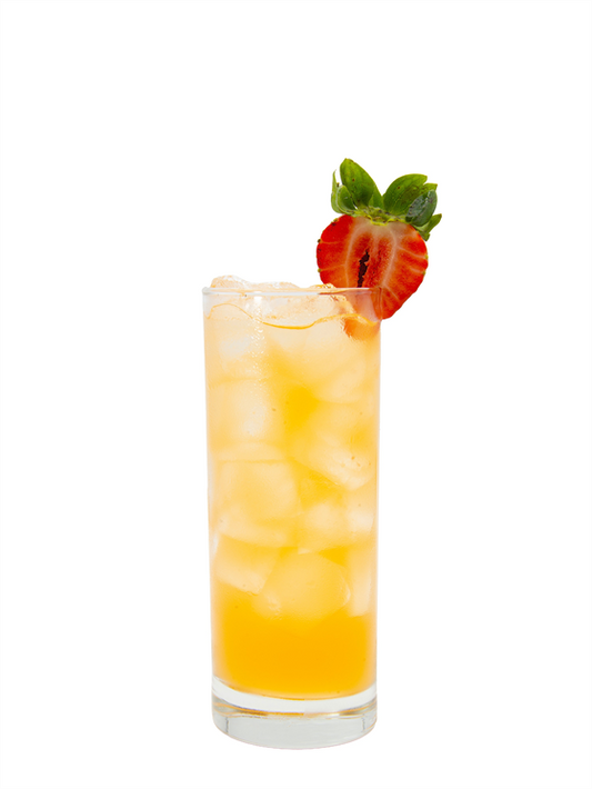 Soda de Naranja y Crema Brilliance con Maracuyá