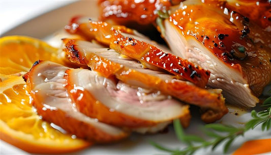 Glaseado de pato con mandarina