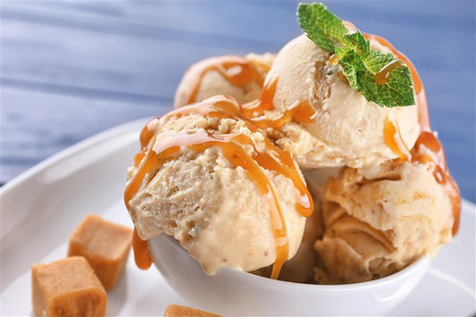 Chili Crisp Sea Salt Caramel Toffee Ice Cream