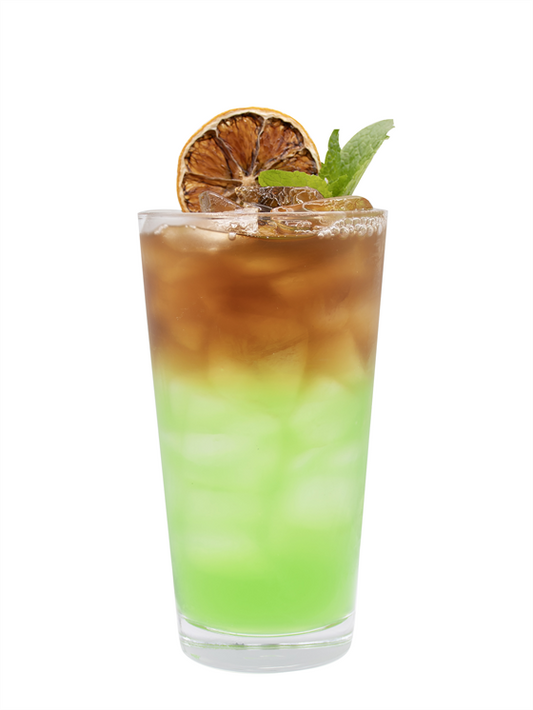 Limonada de Manzana Verde con Café Frío