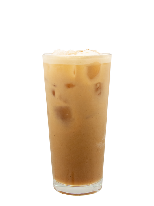 espresso batido con leche de avena y especias de manzana