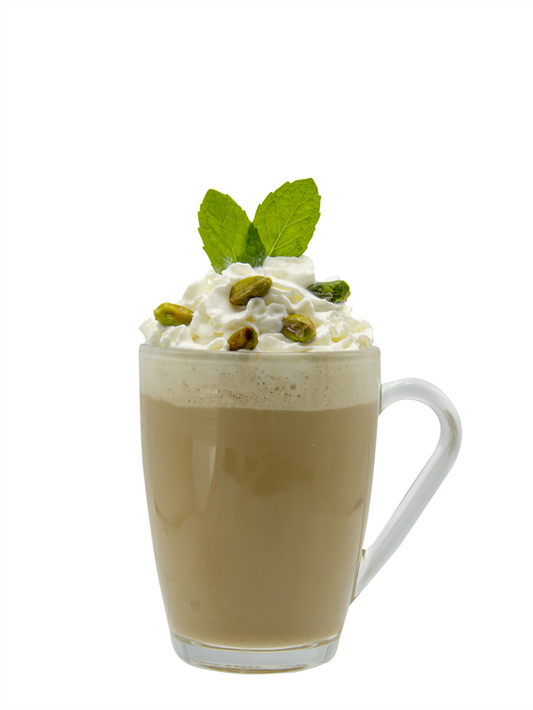 Latte de pistacho y menta blanca