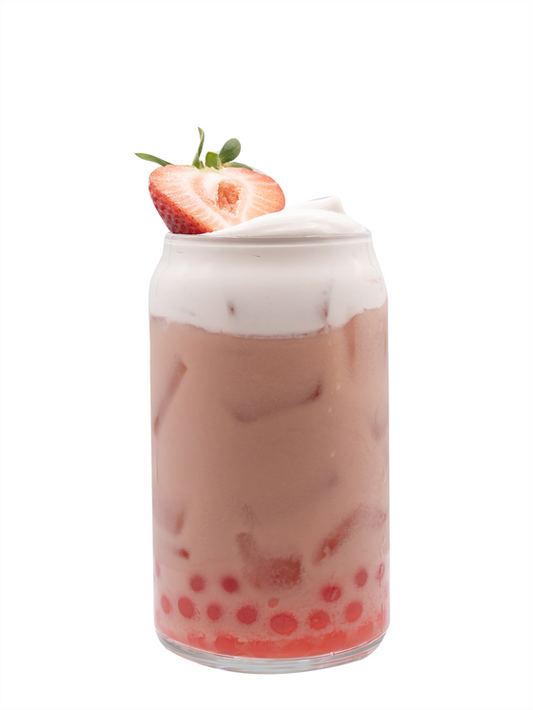 Boba de Fresas con Leche