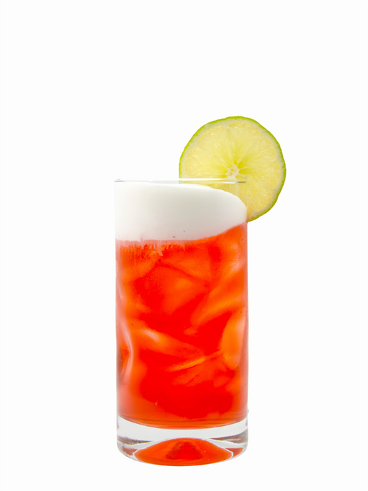Dirty Soda de Mantequilla de Maní y Fresa