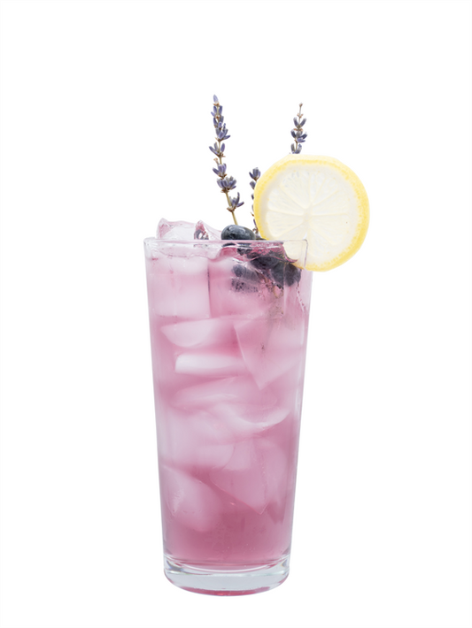 Soda de PowerFruit Morado y Lavanda