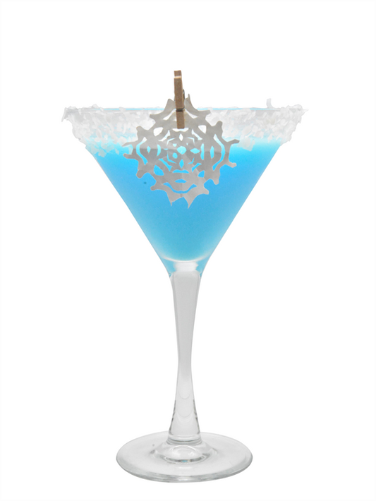 martini de copo de nieve