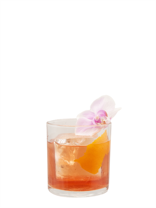 Old Fashioned de Flor de Jamaica