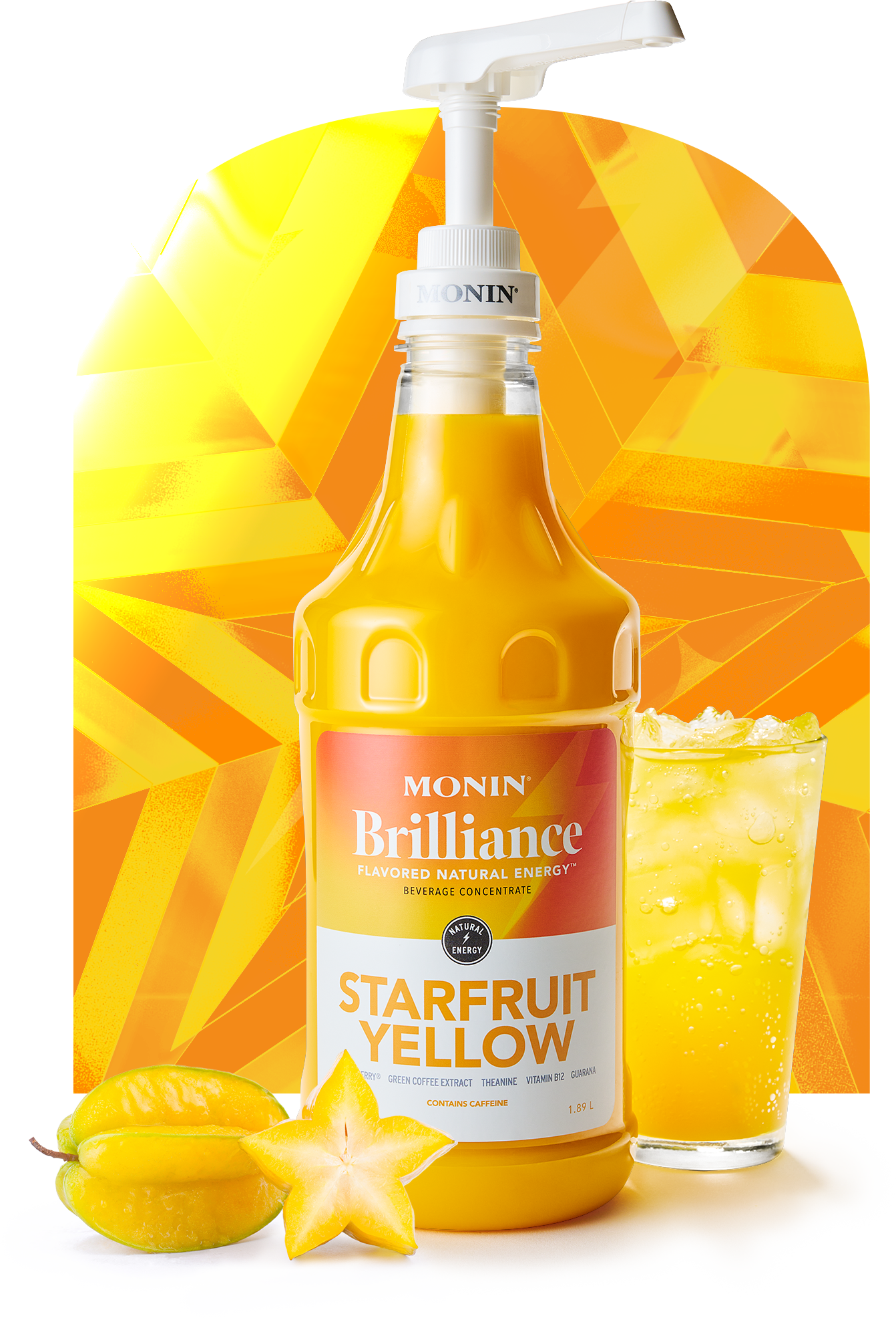 Starfruit Amarillo Brilliance Natural Energy Monin