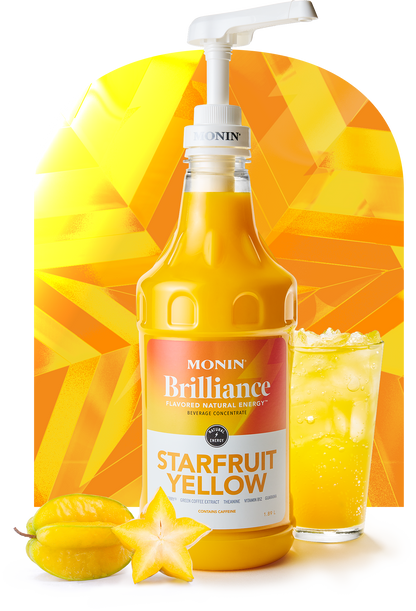 Starfruit Amarillo Brilliance Natural Energy Monin