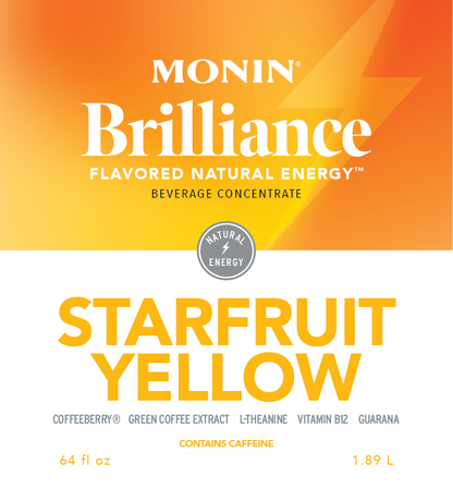 Starfruit Amarillo Brilliance Natural Energy Monin