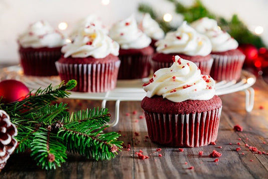 Hazelnut Red Velvet Cupcakes