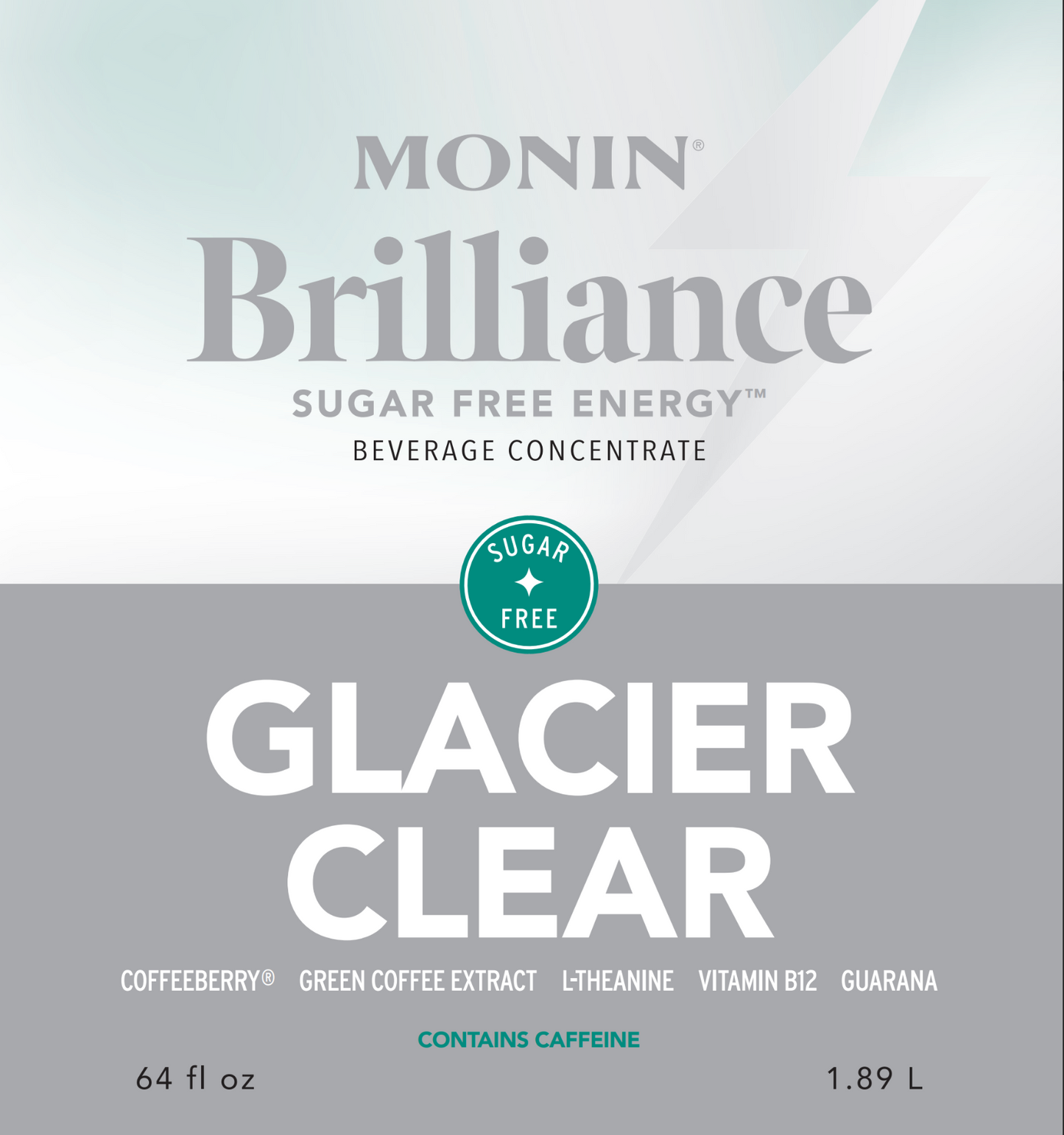 Glaciar Claro Brilliance Energy Sin Azúcar Monin