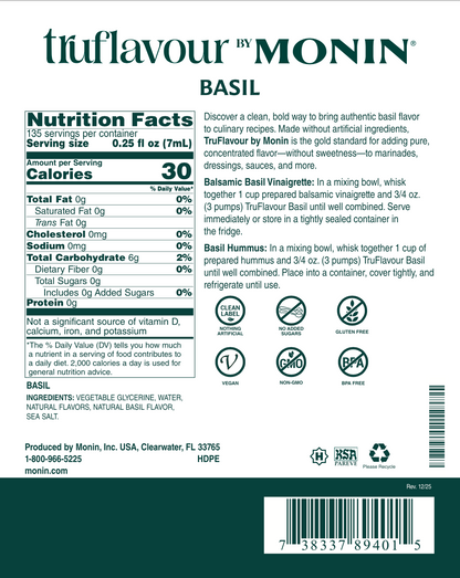 TruFlavour de Albahaca Monin