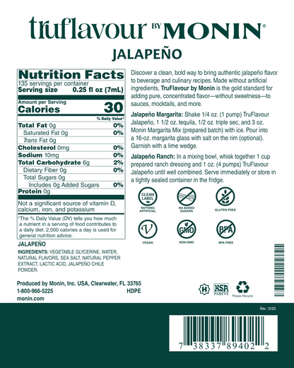 TruFlavour de Jalapeno Monin