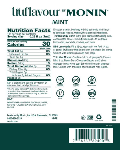 TruFlavour de Menta Monin