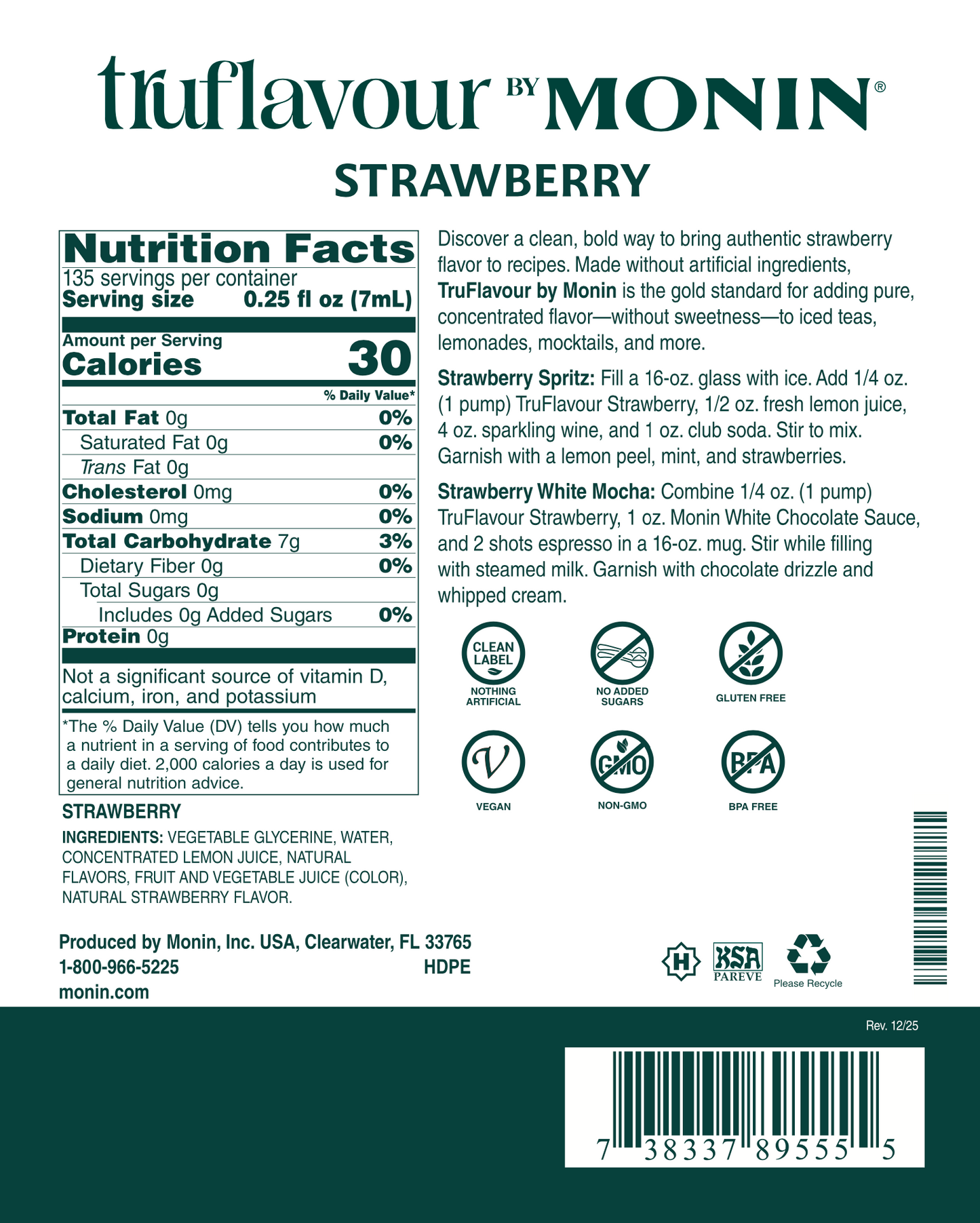 TruFlavour de Fresa Monin
