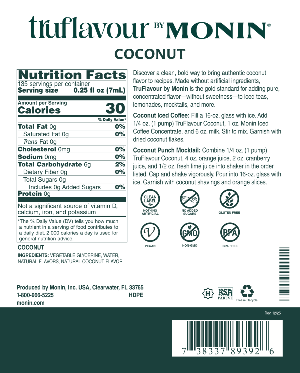 TruFlavour de Coco Monin