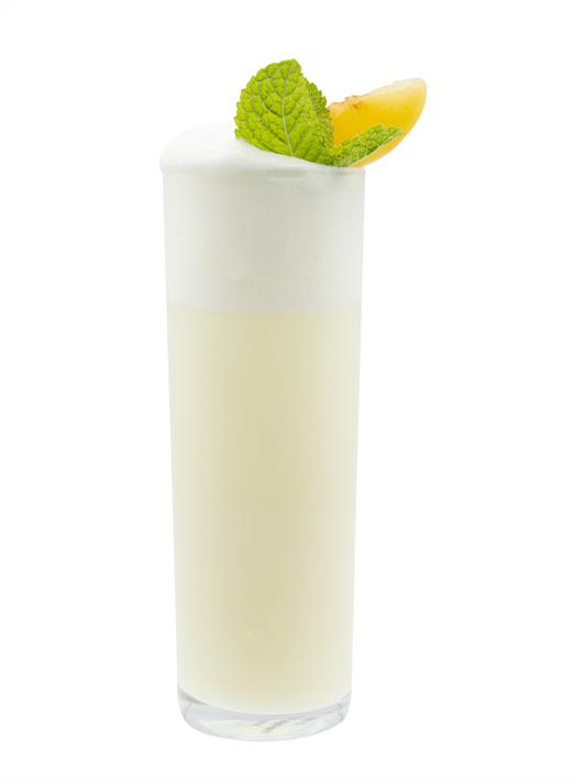 gin fizz de melocotón blanco