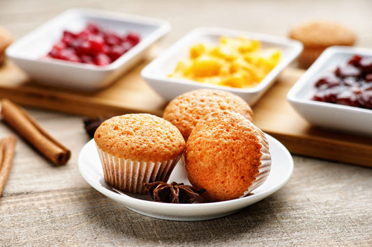 Muffins de Durazno y Cereza