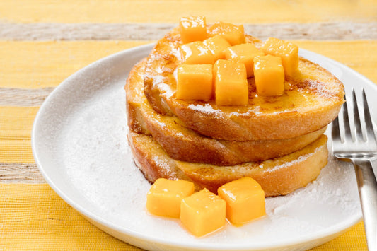 Tostada francesa de mango tropical