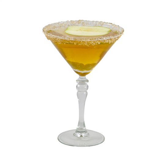 Martini de buñuelo de manzana con especias