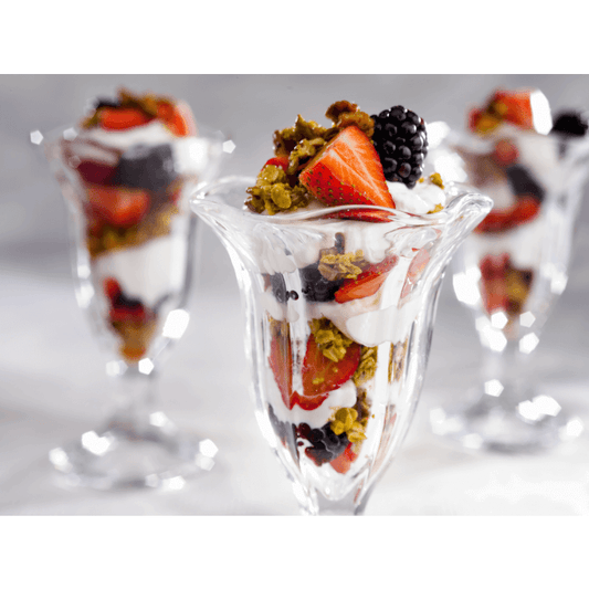 Parfait de yogur de moras