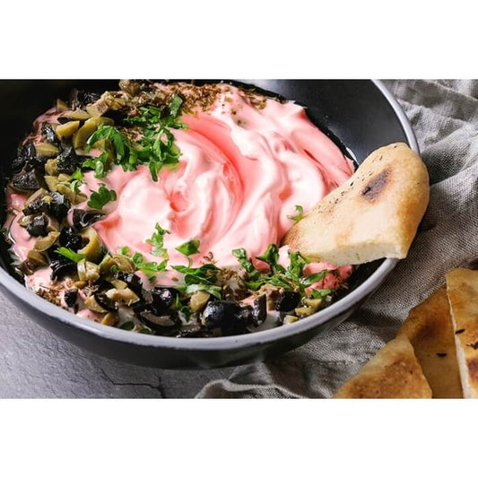 Za'atar labneh con Toronja