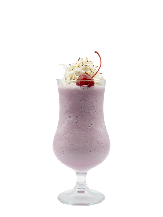 frappé de coco y cereza