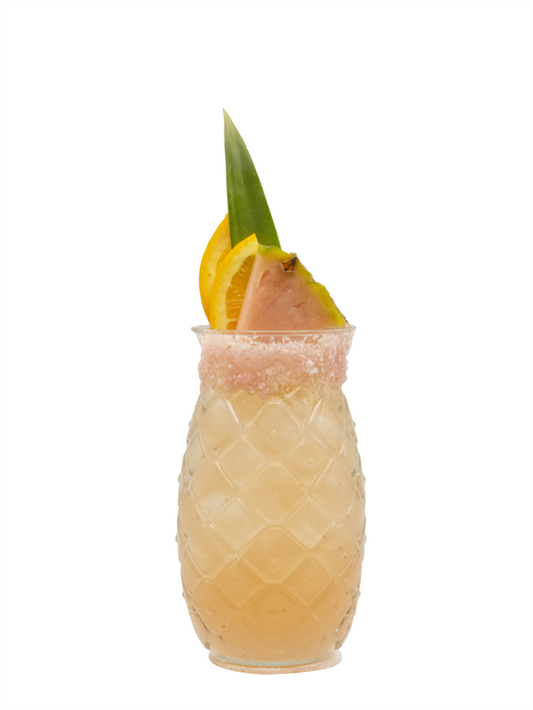 margarita de jugo de piña rosa