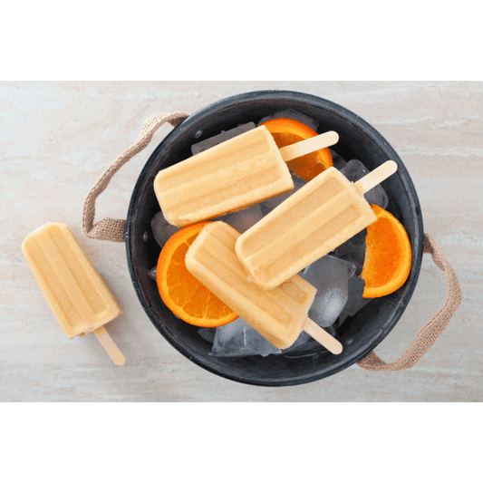 Paleta helada de crema de naranja de ensueño