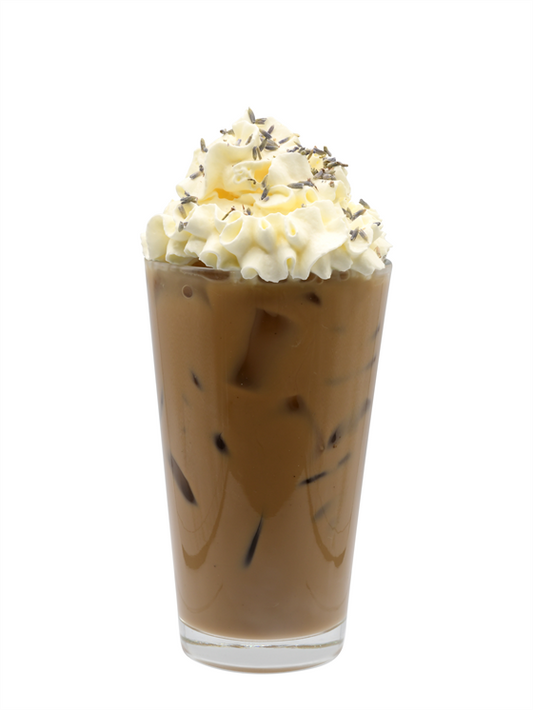 Latte Helado de Lavanda y Leche de Avena