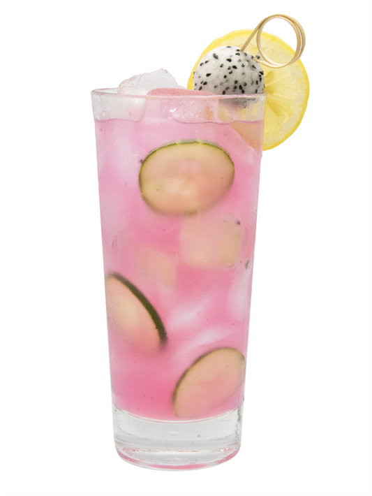 limonada de pepino rosa