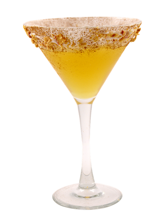 Martini de buñuelo y manzana caramelizada