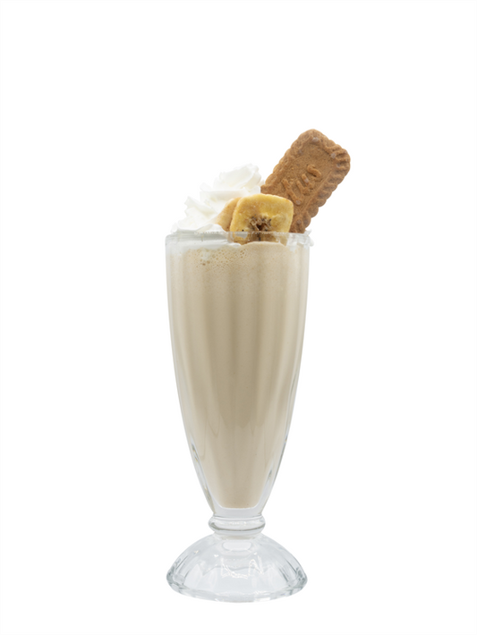 Batido de plátano y café crujiente