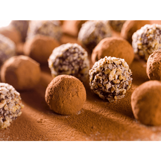 Trufas de sabor a avellana y pan de jengibre