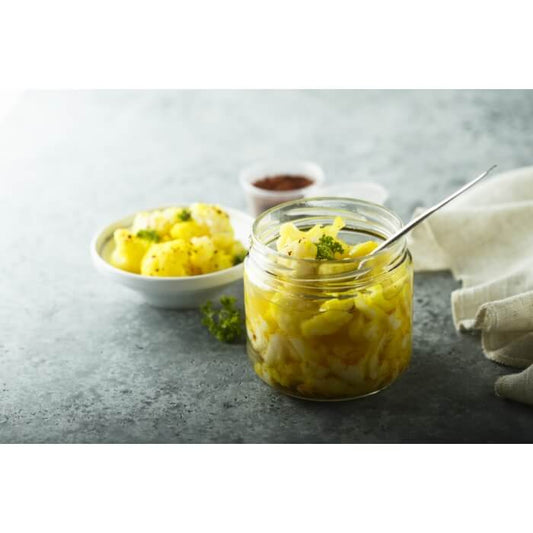 Golden Turmeric Pickled Cauliflower